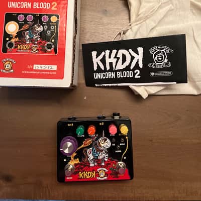 KHDK Electronics Unicorn Blood II Limited Edition Octave Fuzz 2020 - Space Sparkle Dark Matter Graphic image 1