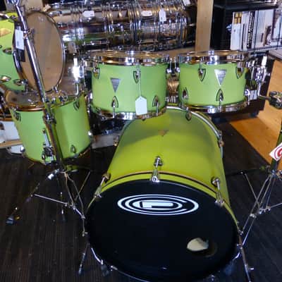 OCDP 5pc Venice Series Drum Set Lime Green Wrap image 1