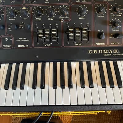 Crumar DS2 Synthesizer 1978 - Black image 3