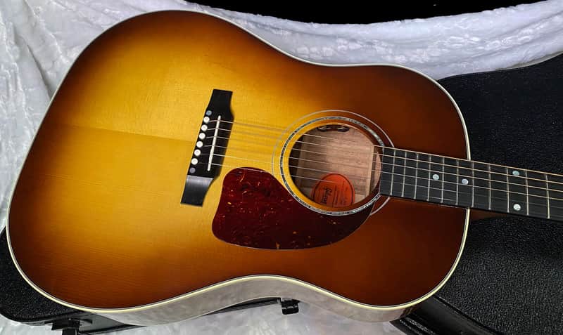 NEW! Gibson Custom Shop J-45 Koa Carpathian Spruce Acoustic-Electric Guitar - Honeyburst - Authorized Dealer - 4.4lbs - G06396 image 1