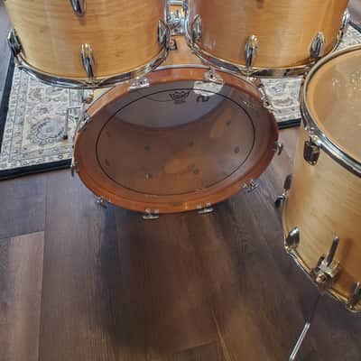 Premier Elite 5 Piece Drumkit 1970s Natural image 9