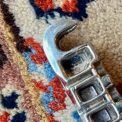 1960's Chrome Gibson Wraparound Bridge Les Paul Junior SG TPBR 8513 12809 Lightning Bar image 8