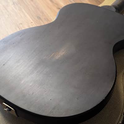 2023 Mule Modest Mavis Resophonic Electric Resonator Guitar Faded Black Relic W/OHSC image 18