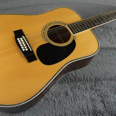 Yamaki YW-30 12-String Acoustic Guitar w/ Hard Case - Made in Japan image 4