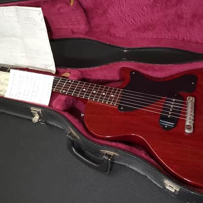 1955 Gibson Les Paul Junior Cherry; Factory Kalamazoo Refin w/Case image 3