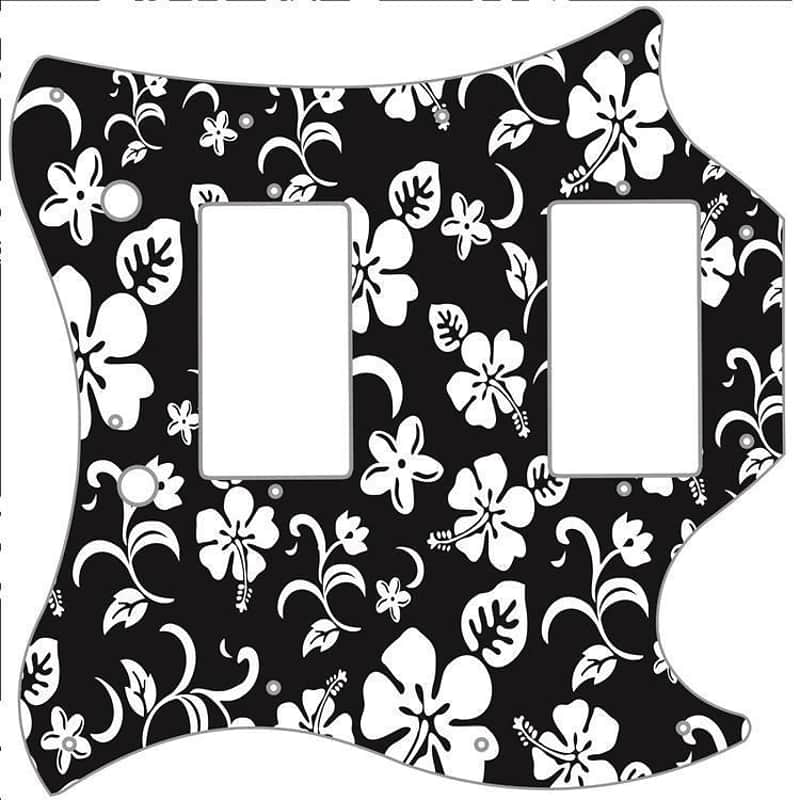 SG Standard Pickguard Custom Gibson Graphical Guitar Pick Guard Hawaiian Black image 1