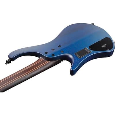 Ibanez 5-String Multi-Scale Ergonomic Headless Bass Pacific FRESH FROM NAM 2025 - Blue Burst Flat image 6