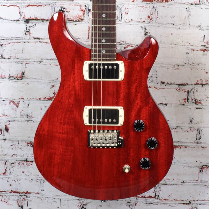PRS - Paul Reed Smith SE DGT Standard Moons - Electric Guitar - Vintage Cherry - w/ Gigbag image 1