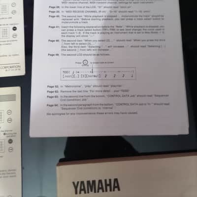 YAMAHA YS200 BOOK MANUAL OPERATION GUIDE SHEET ERRATA FRENCH GERMAN ENGLISH image 3
