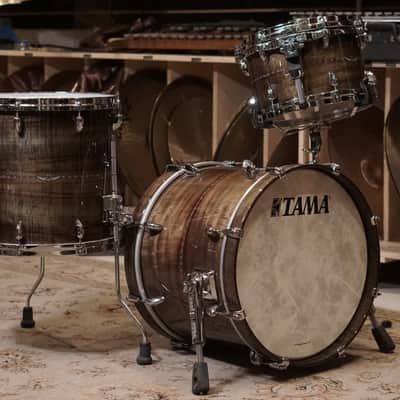 Tama 12/14/18" Star Bubinga Drum Set - Pewter Blue Australian Acacia image 4