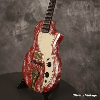 Supro Belmont  1959 Maroon Pearloid image 7