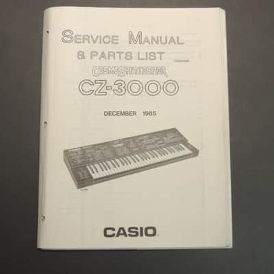 Casio CZ-3000 Service Manual & Parts List [Three Wave Music]