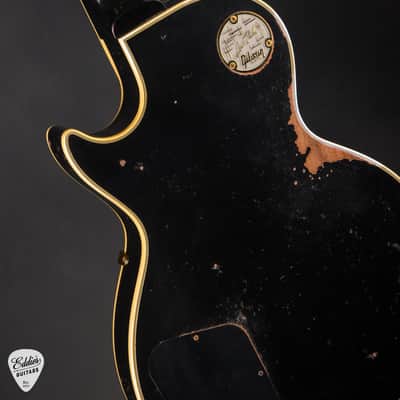 Gibson Custom Shop Limited Edition 1954 Les Paul Custom Reissue Heavy Aged Ebony #46321 image 12