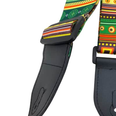 Skull & Tribal Ethnic Embroidered Guitar Strap - For Electric, Acoustic & Bass image 8