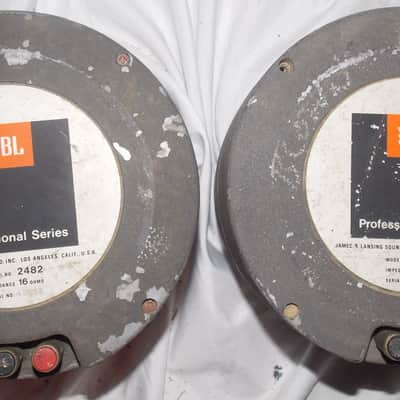 Pair JBL 2482 Compression Drivers with Alnico Magnets OEM Diaphragms image 3