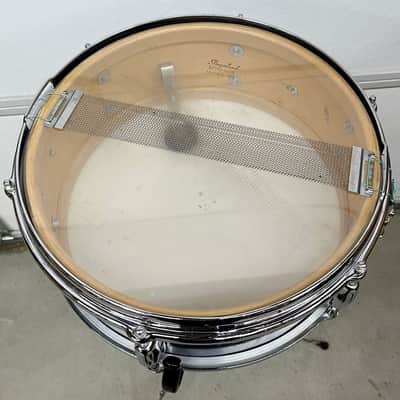 Vintage 1964 Slingerland Student Deluxe Model Snare Drum in Blue Sparkle image 6
