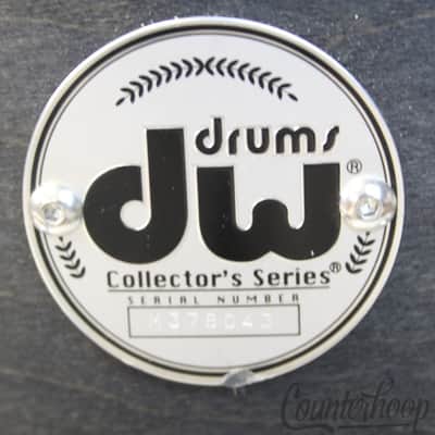 DW 14x11"Floor Tom Drum Collectors Series Ebony Satin Oil 5Ply Maple w/ Re-Rings image 2