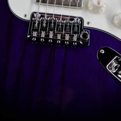 Suhr Classic S Roasted Flame Maple HSS - Trans Purple Burst image 9