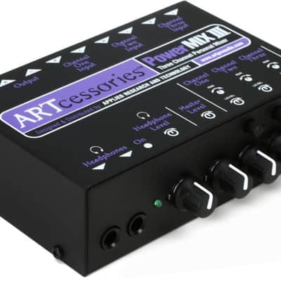 ART PowerMIX III 3-channel Stereo Line Mixer (PowerMix3d1) image 1