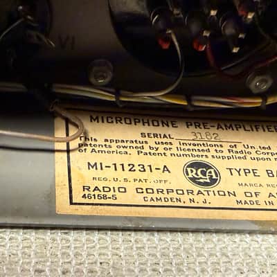 Rare Vintage RCA BA-11A Tube Preamplifiers for RCA Ribbon Microphones Langevin 116 Collins imagen 10