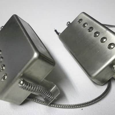 Humbucker Pickups PAF Nickel Silver RAW covers Vintage Gibson Custom Order by Q pickups image 7