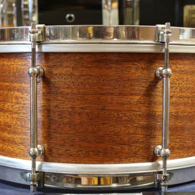 1930s Ludwig and Ludwig 6.5x14 Snare Drum in Mahogany image 3