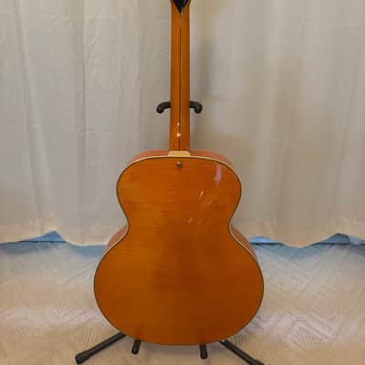 D'Angelico Excel Series Style B Throwback Hollowbody Electric Guitar with USA Seymour Duncan Floating Mini Humbucker Vintage Natural - Vintage Natural image 4