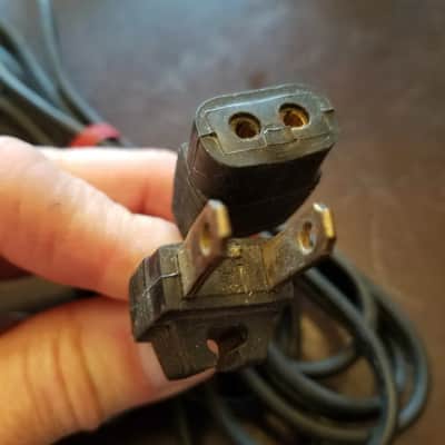 Bell & Howell ME Power Cord for 285 Filmosound Amp electric cable supply wire Original vintage 1950s - Black image 1