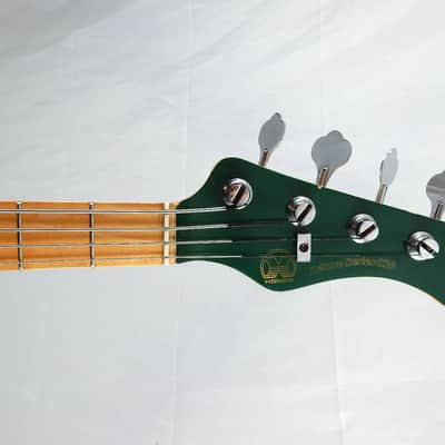 HONDO 1982 Vintage H-830 Deluxe P-Bass - Metallic Jade Green w/Matching Headstock image 6