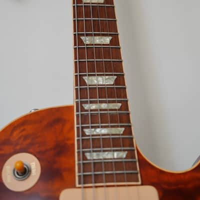 Gibson Les Paul Custom Shop Class 5 P90 pickups Rare & Beautiful 3D Quilt Top 2001 - Sienna Sunburst image 6