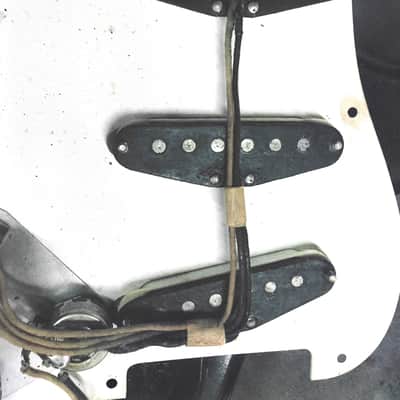 1958 Fender Stratocaster Body-Only Refin Black! w/OHSC&original bill of sale image 8