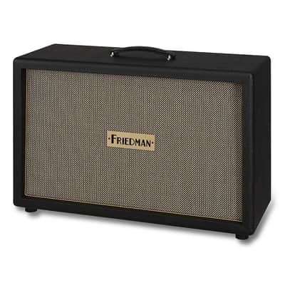 Friedman 2x12" Rear Ported Closed Back Cabinet - 2 x Vintage 30 Loaded - Vintage Grille Cloth image 2
