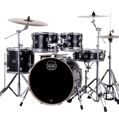 Mapex VE5045FTC Venus Fusion Shell Pack, 20" Bass Drum, Black Galaxy Sparkle image 2
