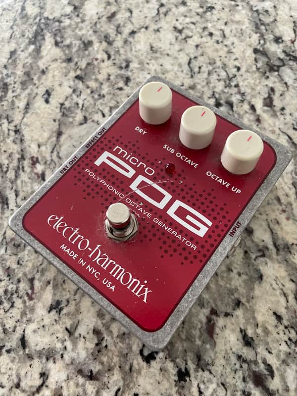 Electro-Harmonix Micro POG Polyphonic Octave Generator 2007 - Present - Red / Gray image 1