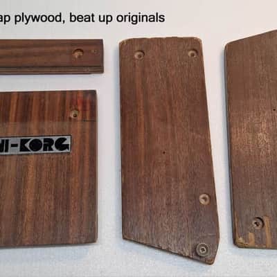 Korg Mini Korg 700 Complete Wood Replacement Kit, Solid Walnut image 4