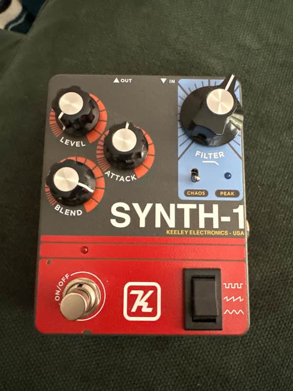 Keeley Synth 1 Reverse Attack Fuzz Wave Generator 2019 - Black