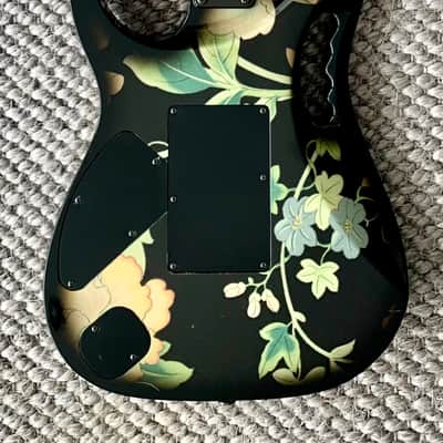 Ibanez JEM77-FP Steve Vai Signature 1997 - Black Floral Pattern image 4