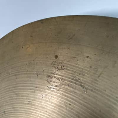 Zildjian Avedis Crash Ride 19" 1957-59 image 3