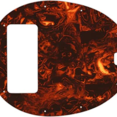 WD Custom Pickguard For Music Man 5 String StingRay 5 Classic Bass #05F Faux Tortiose