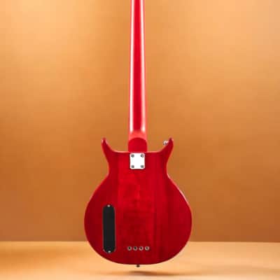 Washburn SB4R Wing Series Scavenger Electric Bass w/Gigbag, Trans Red image 4