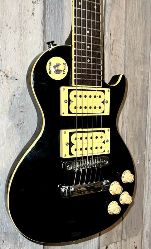 1980s Samick Mini Les Paul Black, Rare Dot , OSCC, Pro Setup it