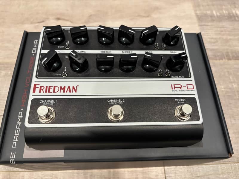 Friedman IR-D Dual Tube Preamp 2024 - Present - Black / Silver image 1