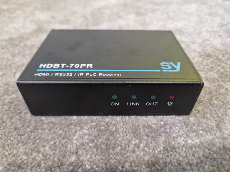 SY HDBT-70PR HDMI / RS232 / IR PoC Receiver – Very Good Condition image 1