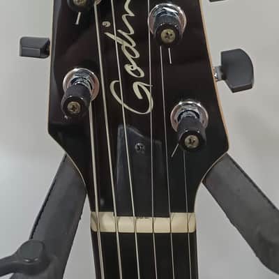 Godin xtSA Multi-Voice Electric Guitar - Trans Black 2000s - Trans Black image 3