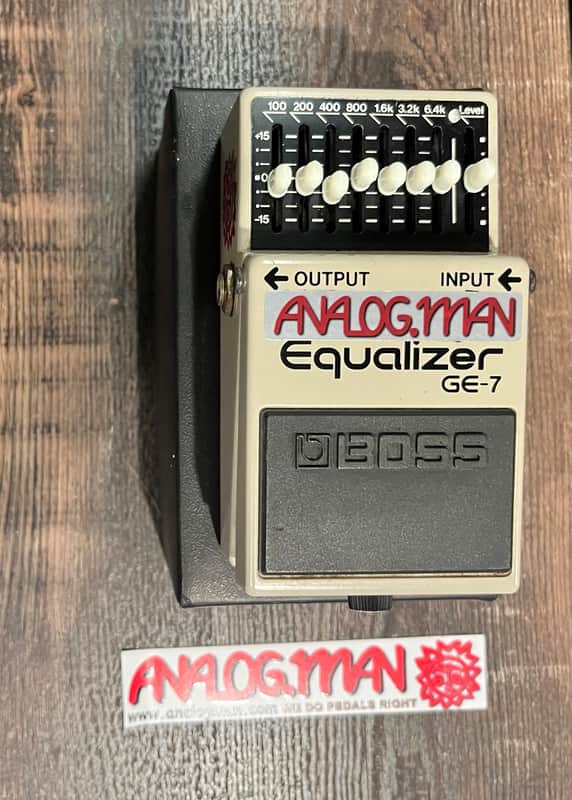 Analogman Pro Modded Boss GE-7 Equalizer w/ Green LED (Box) image 1