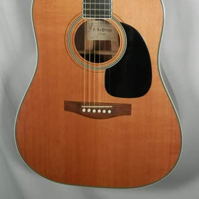 A LoPrinzi LR-20 Dreadnought Acoustic Guitar with case used image 7