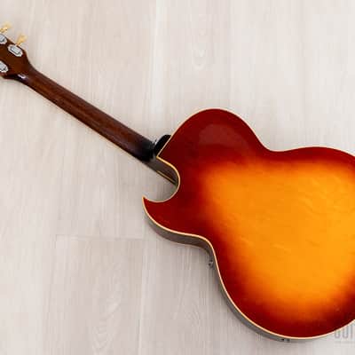 1970 Gibson ES-175 D Vintage Hollowbody Guitar Ice Tea Sunburst, Collector-Grade w/ Pat # T Tops, Case image 15