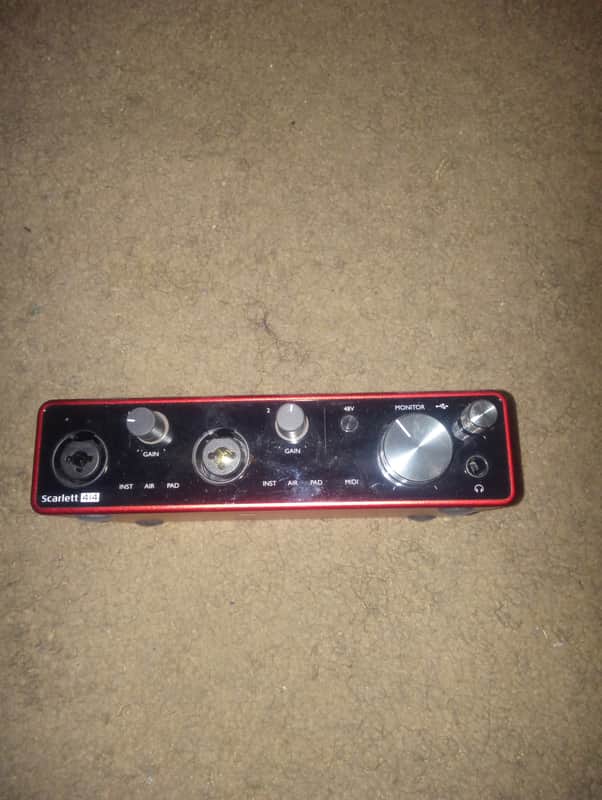 Focusrite Scarlett 4i4 3rd Gen USB Audio Interface 2019 - Present - Red / Black image 1