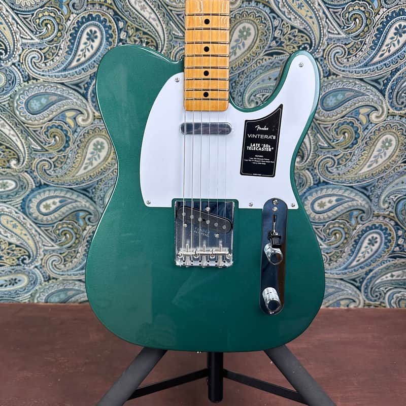 Fender Vintera III Late '50s Telecaster Sherwood Green Metallic w/Gig Bag image 1