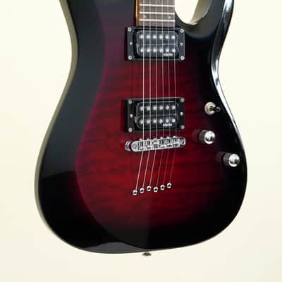 Schecter C-6 Plus Electric Guitar Cherry Burst image 1